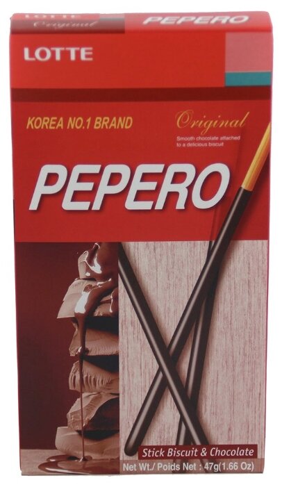 Соломка с шоколадом Pepero Original Lotte 47 г