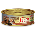 Корм для собак Lunch for pets перепелка 100г (для мелких пород) - изображение
