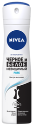 Nivea антиперспирант, спрей, Черное и Белое Невидимый Pure