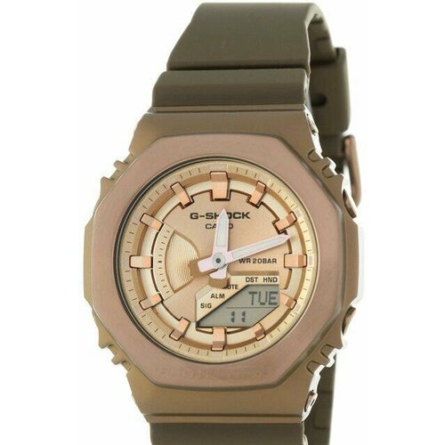 Наручные часы CASIO, коричневый наручные часы casio g shock gm s2100br 5a коричневый черный