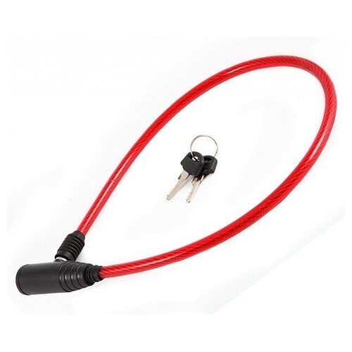 фото Замок велосипедный "vinca sport. vs 101.101", красный, 0,65 м