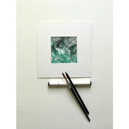 Абстракция. Картина (мини) Маруси Шишкиной. Проект CasualArt. 19,2смХ19,2см.