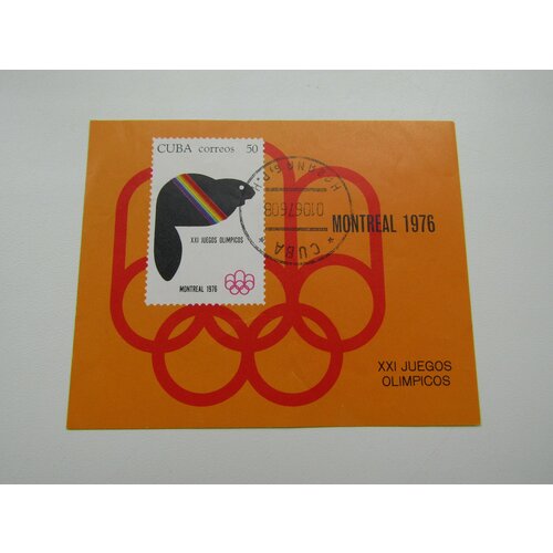 Марки. Спорт. Олимпиада. 1976. Куба. Блок марки спорт олимпиада 1984 нигер блок