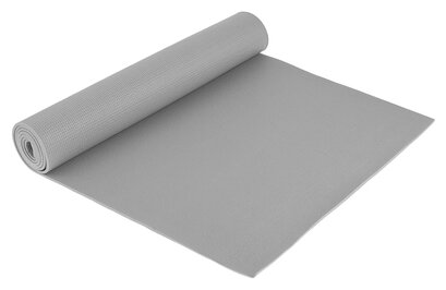 Коврик для йоги 173 × 61 × 0,5 см, цвет серый