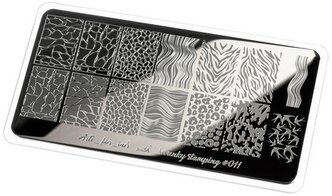 Трафарет Swanky Stamping Arti For You 011 12 х 6 см black