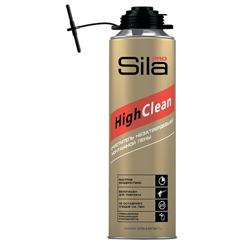 Очиститель монтажной пены Sila Pro HighClean 500 мл 346₽