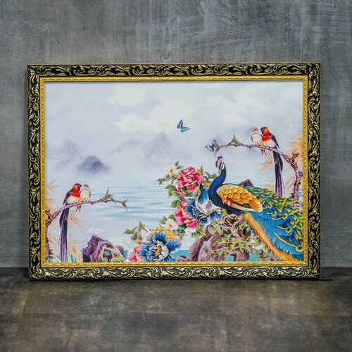 Картина репродукция на стену для интерьера в раме на холсте 70х50 см B6275