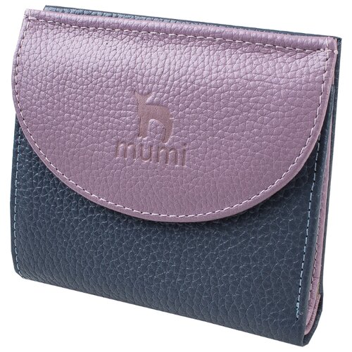 фото Кошелек mumi голубой 182-23, натуральная кожа