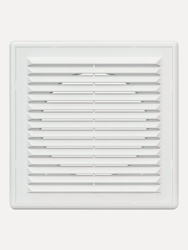 Изображение товара Вентиляционная решётка ERA 1515R10F, квадратная, накладная, пластик, белая