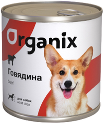 Влажный корм для собак ORGANIX говядина 2 шт. х 750 г