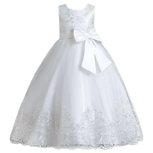 Платье нарядное, размер 120, белый