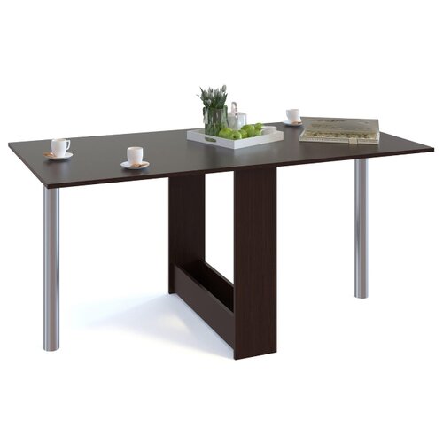 фото Стол кухонный сокол сп-24м.1, раскладной, длина в разложенном виде: 160 см, венге