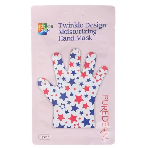 Purederm, Маска-перчатки для рук «Звездочки», 1 пара