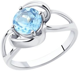 Кольцо из серебра с топазом 94-310-00606-1 Diamant