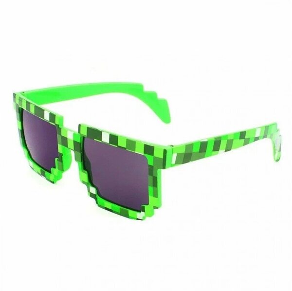 Солнцезащитные очки Pixel Crew, квадратные, оправа: пластик, складные