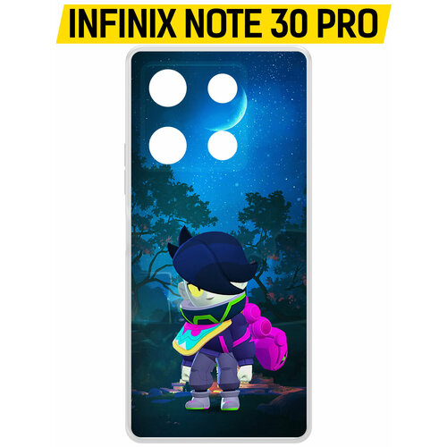 Чехол-накладка Krutoff Clear Case Brawl Stars-Орочи Эдгар для INFINIX Note 30 Pro чехол накладка krutoff clear case brawl stars орочи эдгар для infinix smart 8 plus