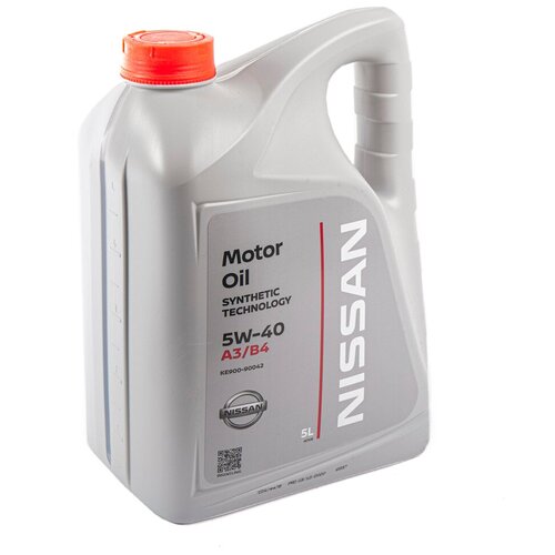 NISSAN Масло моторное NISSAN Motor Oil 5W-40 синтетическое 5 л KE900-90042R 1шт