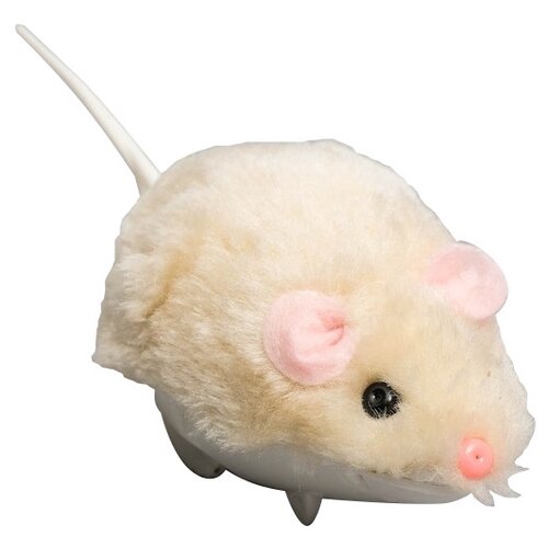 Мышь для собак Пижон заводная меховая малая (355747), бежевый мышь для кошек пижон заводная меховая малая 355747 розовый
