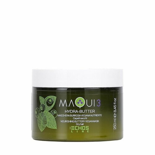 Натуральная питательная маска для сухих волос с маслом Ши Маки3 Веган 1000 мл - ECHOS LINE MAQUI 3 VEGAN MASK