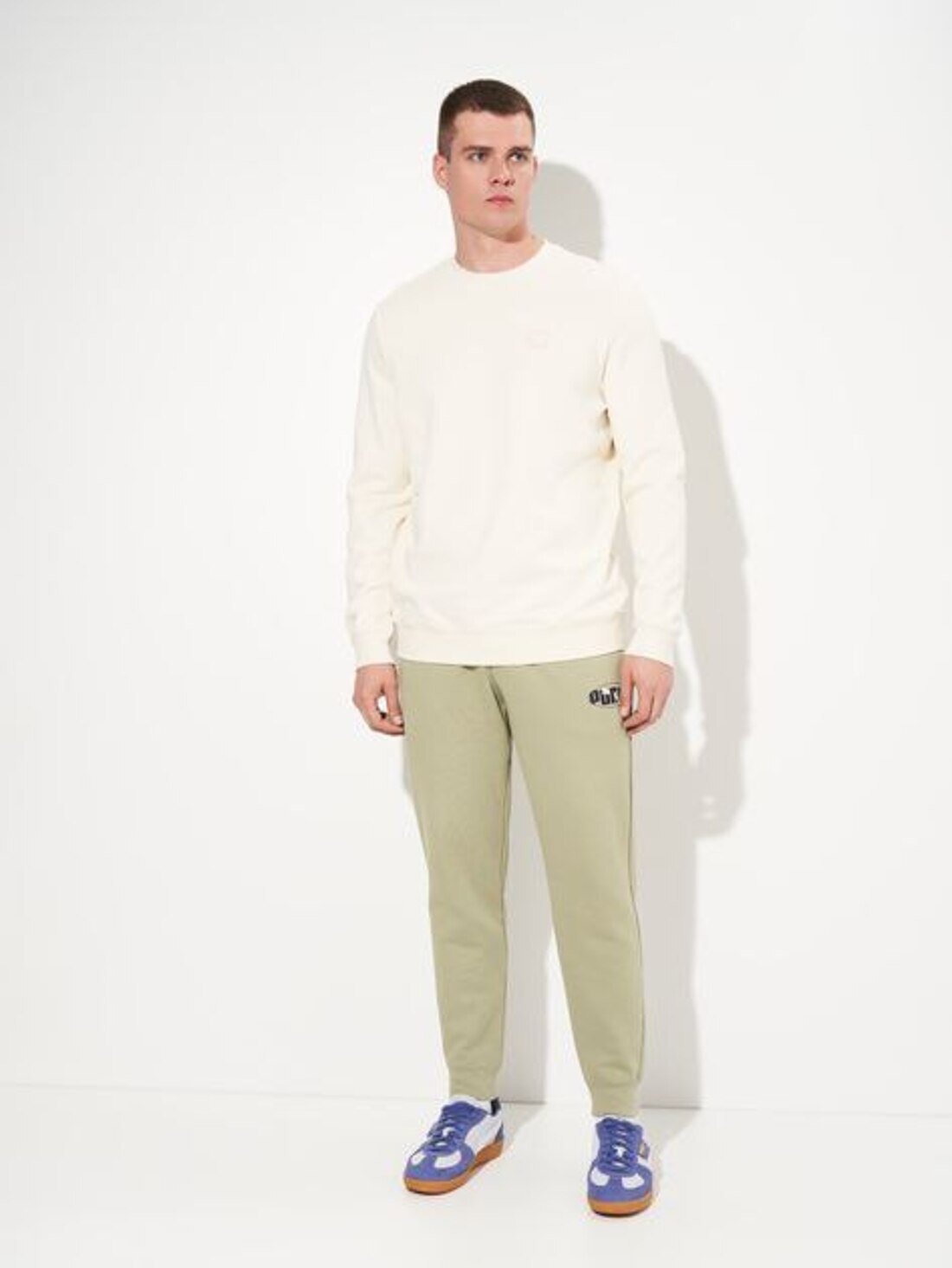 Свитшот PUMA ESS ELEVATED Crew FL, размер XL, , бежевый — фото 1