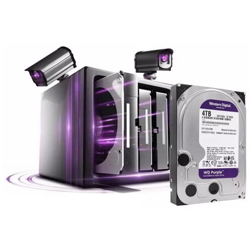 Жесткий диск Western Digital WD Purple 4TB 5400rpm, 64Mb WD42EJRX