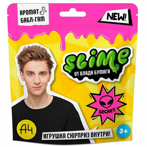 Слайм Slime Влад А4 розовый 80 г