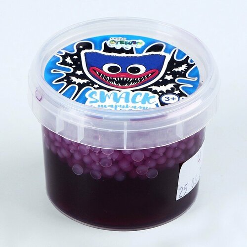 Слайм Стекло Smaсk с шариками фиолетовый 90 г 488₽