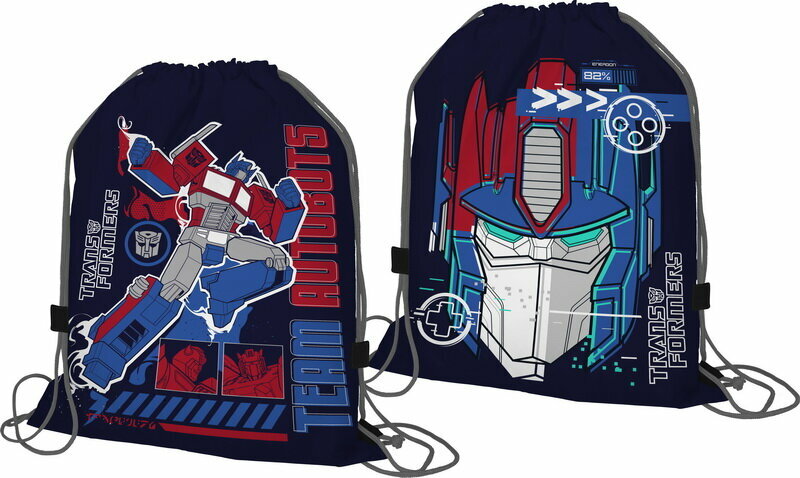 Мешок для обуви TRJB-UT1-8338 Transformers, с дизайном с двух сторон, размер 42 х 34 х 1 см, для мальчиков.