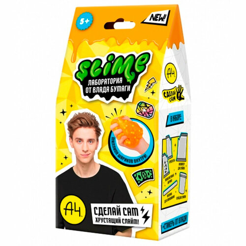 Лизун Slime лаборатория Crunch slime 100 г SS500-40189 slime малый набор лаборатория 1 cloud ss500 30182