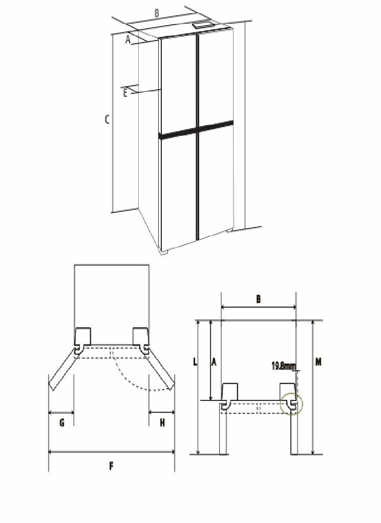 Отдельностоящий двухкамерный холодильник LEX LCD450WID , белый - фотография № 9