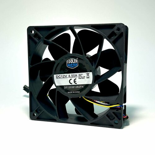 Кулер (Вентилятор) Cooler Master (4.5 A) 4 пин квадрат кулер вентилятор cooler master df1203812b2fn 12v 4 5a 120x120x38 мм 4 pin квадратный 7000 оборотов для корпуса gpu asic avalon miner ebit кулер для процессора