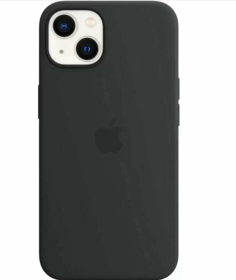 Чехол Силиконовый с цветной анимацией для iPhone 13, Slicone Case MagSafe/черный — фото 1