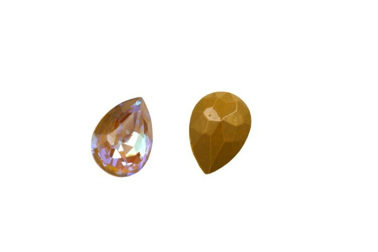 Кристалл Капля 10х7мм, цвет Cappuccino DL Premium, стекло, 26-302, 2шт