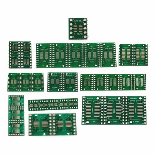 Комплект печатных плат MyPads из 35 шт SMD Turn to DIP SOP MSOP SSOP TSSOP SOT23 8 10 14 1041₽