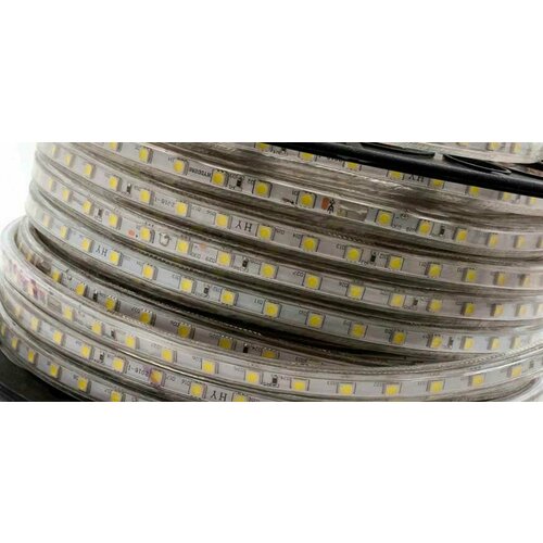 Лента 220v белая тёплая 5050 60Ledm 15wm IP68 ARTPOLE