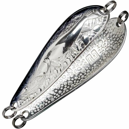 Блесна из латуни на лосося, покрыта серебром RB Адмирал 32гр - 28