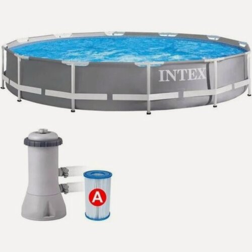 Изображение товара Бассейн каркасный Intex Prism Frame 366x76см, 6503л, фильтр-насос 2006л/ч