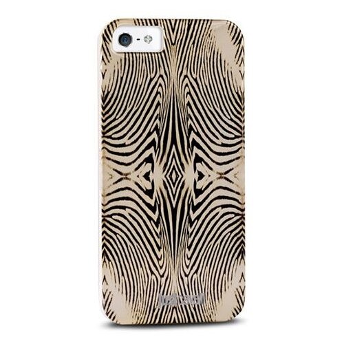 чехол для iphone 5 5s puro just cavalli shiny python розовый Чехол Puro Just Cavalli Zebra для Apple iPhone 5/iPhone 5S/iPhone SE, золотистый