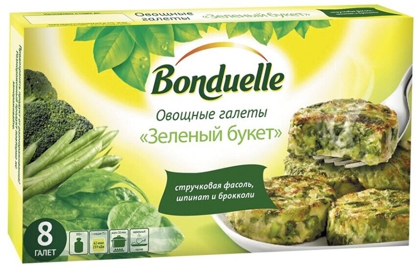 Овощные галеты Зеленый букет Bonduelle