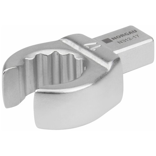 Насадка для ключа накидная 9х12 мм разрезная, диаметром 17 мм NORGAU Industrial, метрическая для резьбовых соединений в труднодоступных местах, CrV