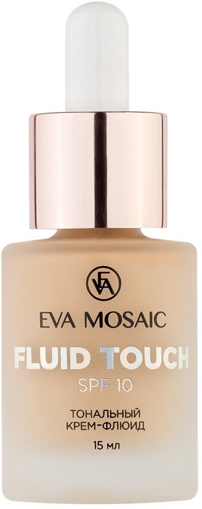 Eva Mosaic Тональный флюид Fluid Touch, SPF 10, 15 мл, оттенок: 01 фарфор