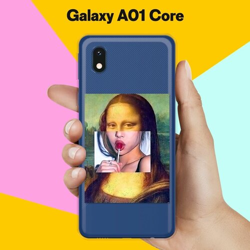 Силиконовый чехол Мона на Samsung Galaxy A01 Core чехол накладка vixion силиконовый для samsung galaxy a01 самсунг галакси а01 авокадо с ручками