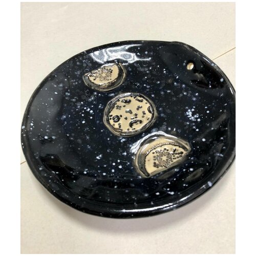 подвеска керамика ручной работы керамика Керамическая подставка под благовония ручной работы Цикл Луны