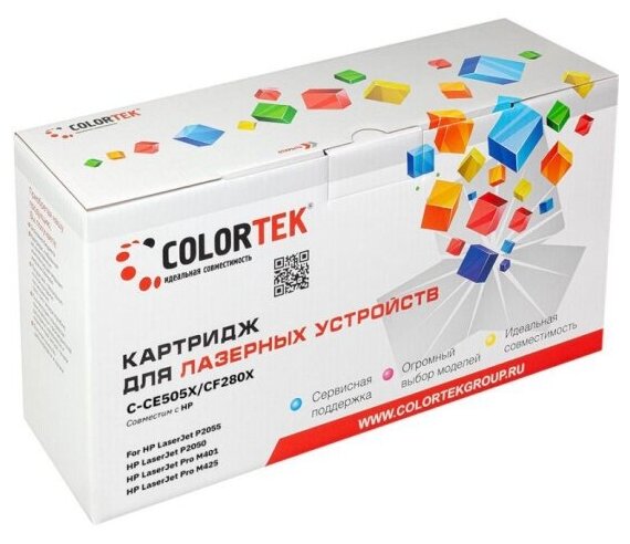 Картридж Colortek HP CE505X/CF280X