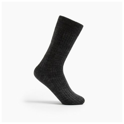 Носки GRAND LINE, размер 41/42, серый носки grand line размер 41 42 черный серый белый