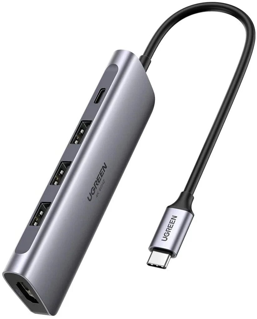 USB-концентратор UGreen CM136 разъемов: 3