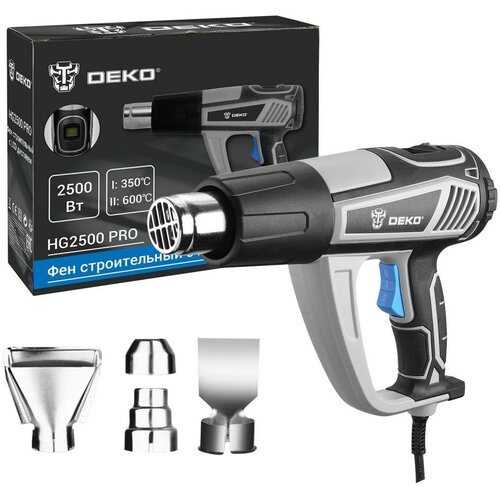 Фен строительный Deko HG2500 PRO 2500 Вт с LCD дисплеем 063-4336 5040₽