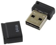 USB-накопитель Qumo 64GB, USB 2.0 (черный)