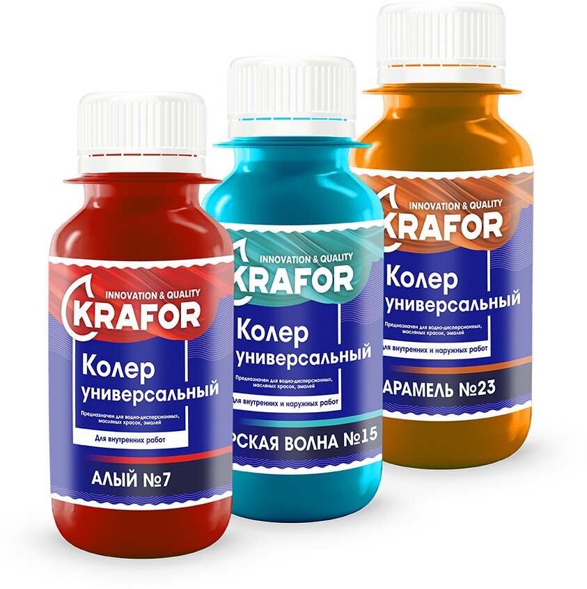 Колеровочная краска Krafor универсальный, №23 карамель, 0.1 л - фотография № 6