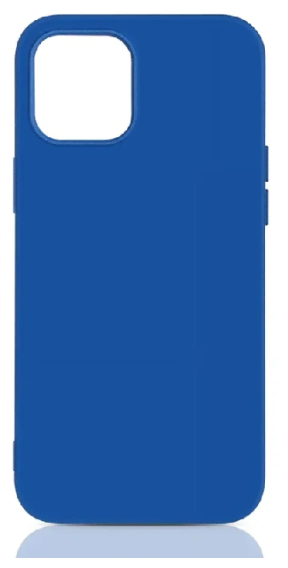 Силиконовый чехол DF для Apple iPhone 12 mini, iOriginal-04 с микрофиброй, синий